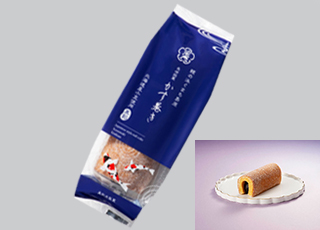 かす巻き　こしあん黒